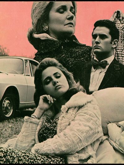 Retro Fashion Portrait Poster.