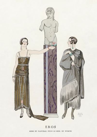 Eros. Robe et manteau pour.