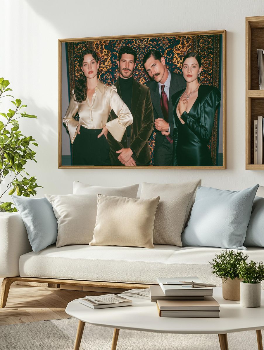 Vintage Fashion Portrait Poster. — room view 2