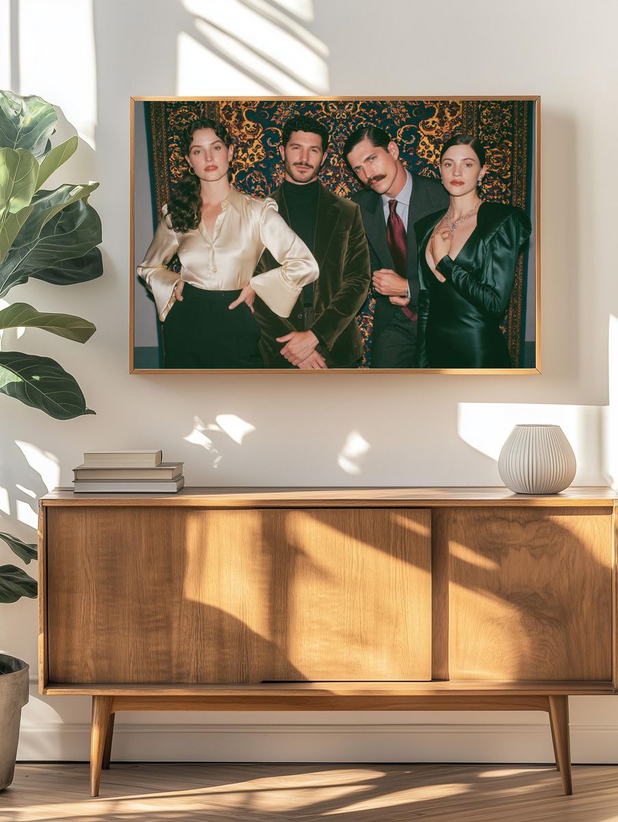 Vintage Fashion Portrait Poster. — room view 3