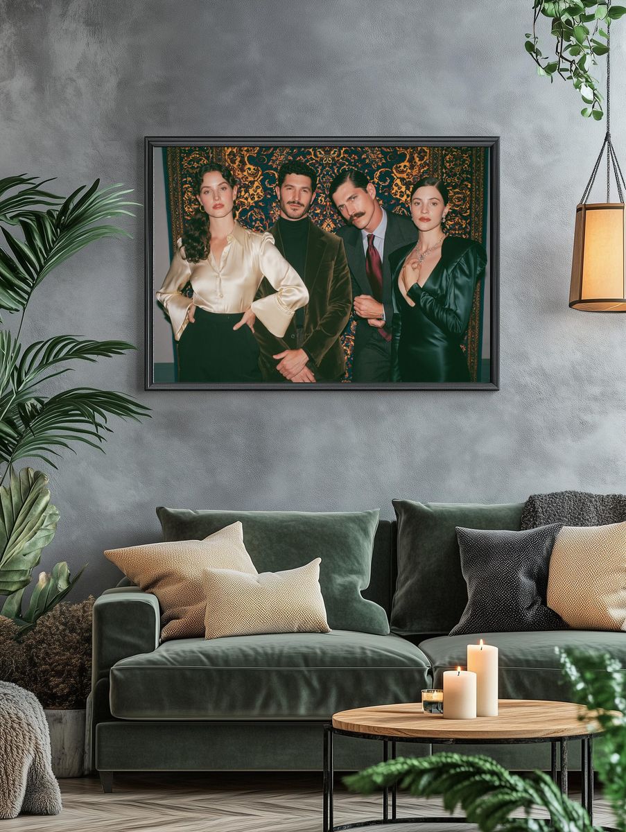 Vintage Fashion Portrait Poster. — room view 4