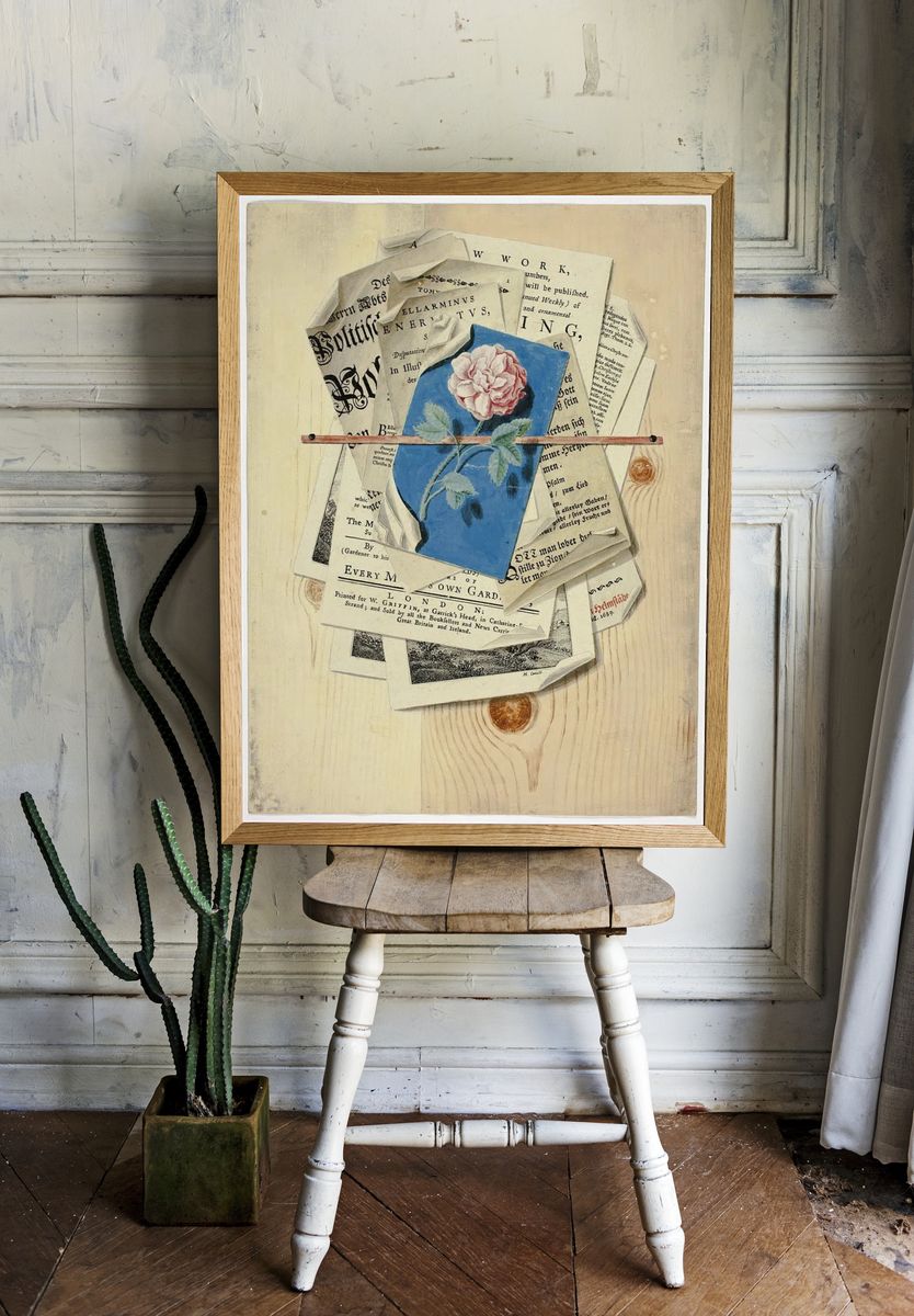 Trompe l'Oeil Posted Notices Prints. room preview