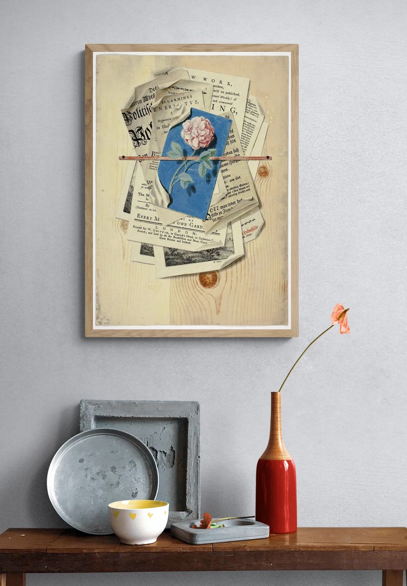 Trompe l'Oeil Posted Notices Prints. — room view 3