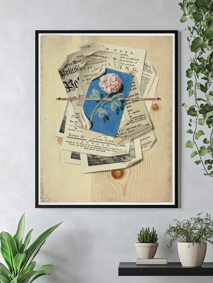 Trompe l'Oeil Posted Notices Prints. — room view 4