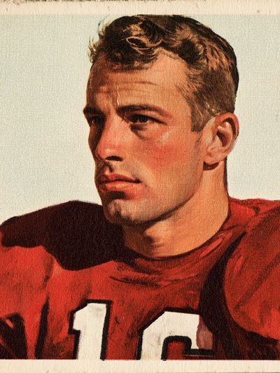 Vintage Football Portrait Poster.