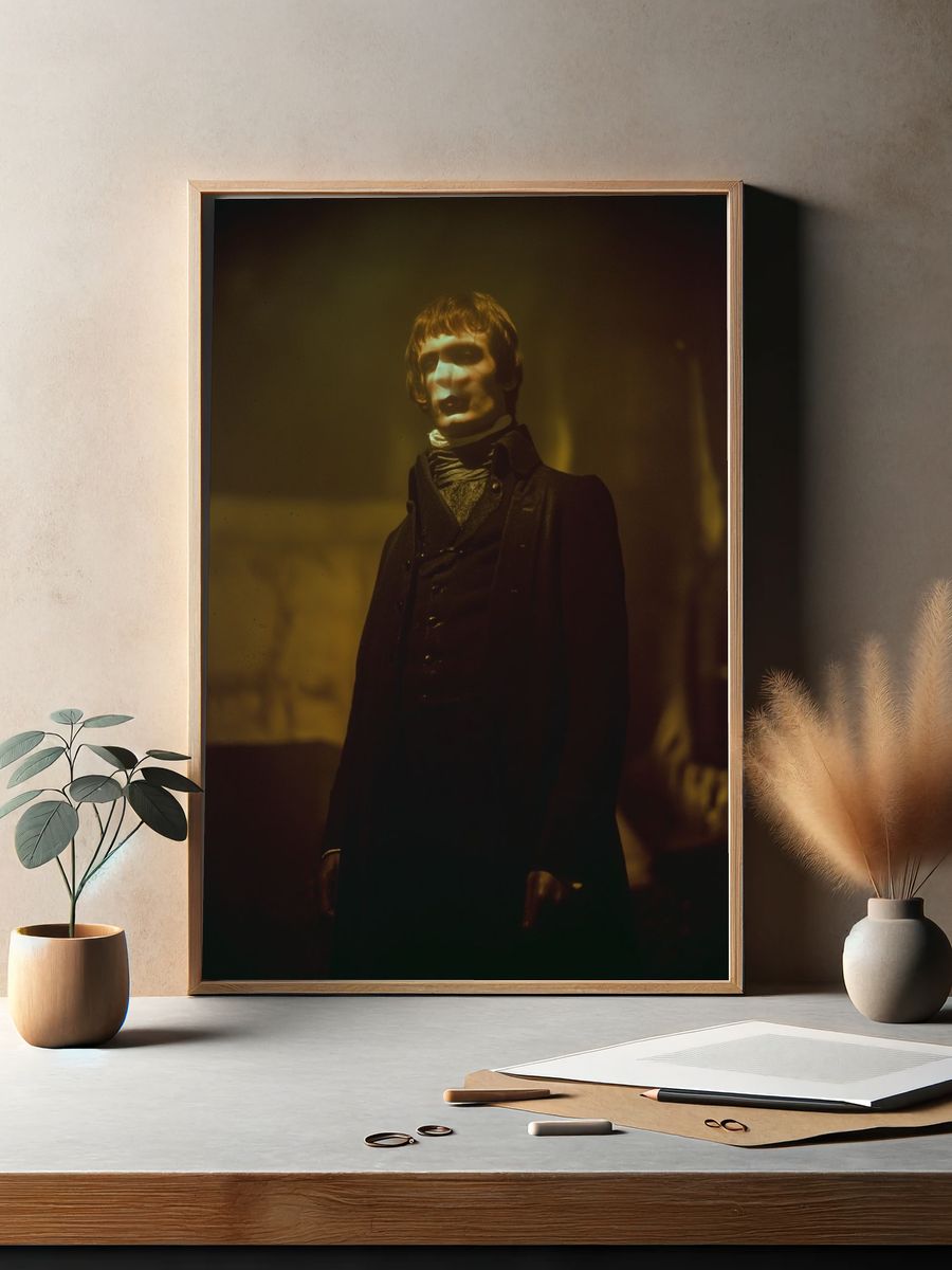 Mysterious Figure — Vintage Print. — room view 2