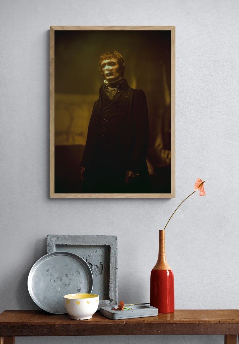 Mysterious Figure — Vintage Print. — room view 3