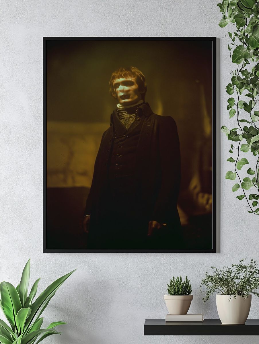 Mysterious Figure — Vintage Print. — room view 4