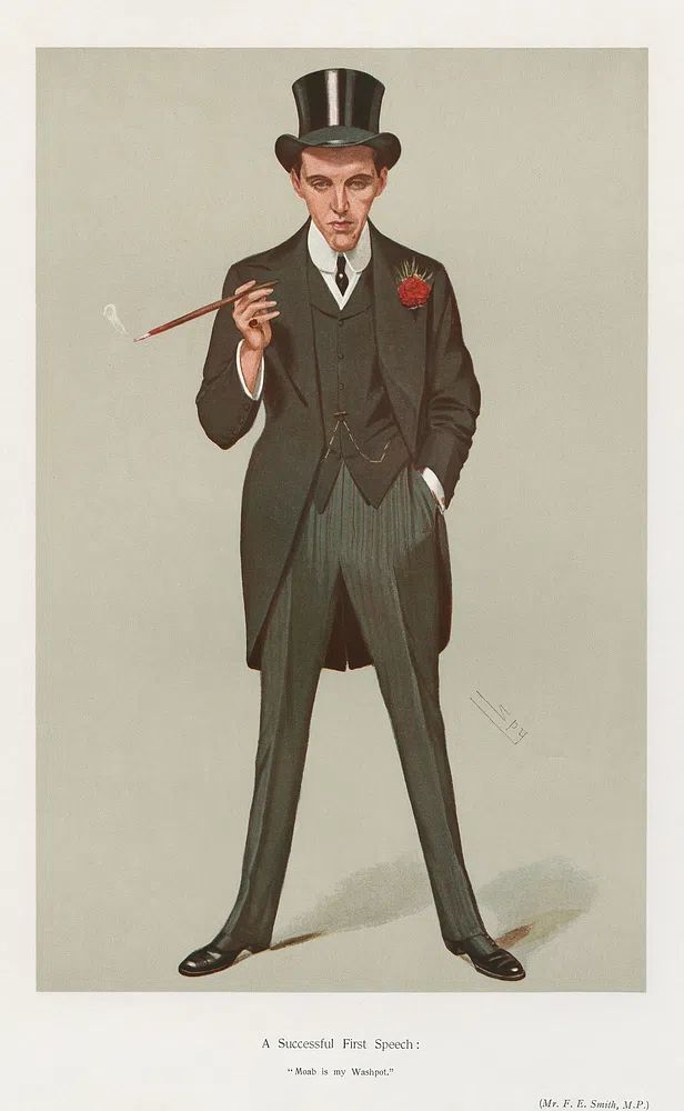 A Successful First Speech — Vintage Print. poster — vintage art