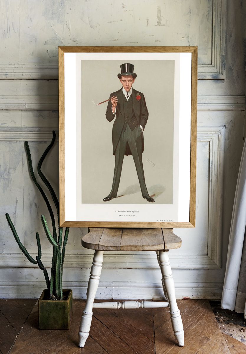 A Successful First Speech — Vintage Print room preview