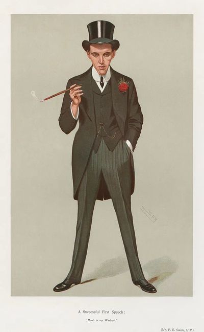 A Successful First Speech — Vintage Print