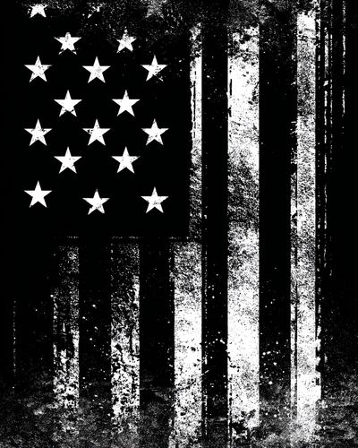 Distressed American Flag Poster