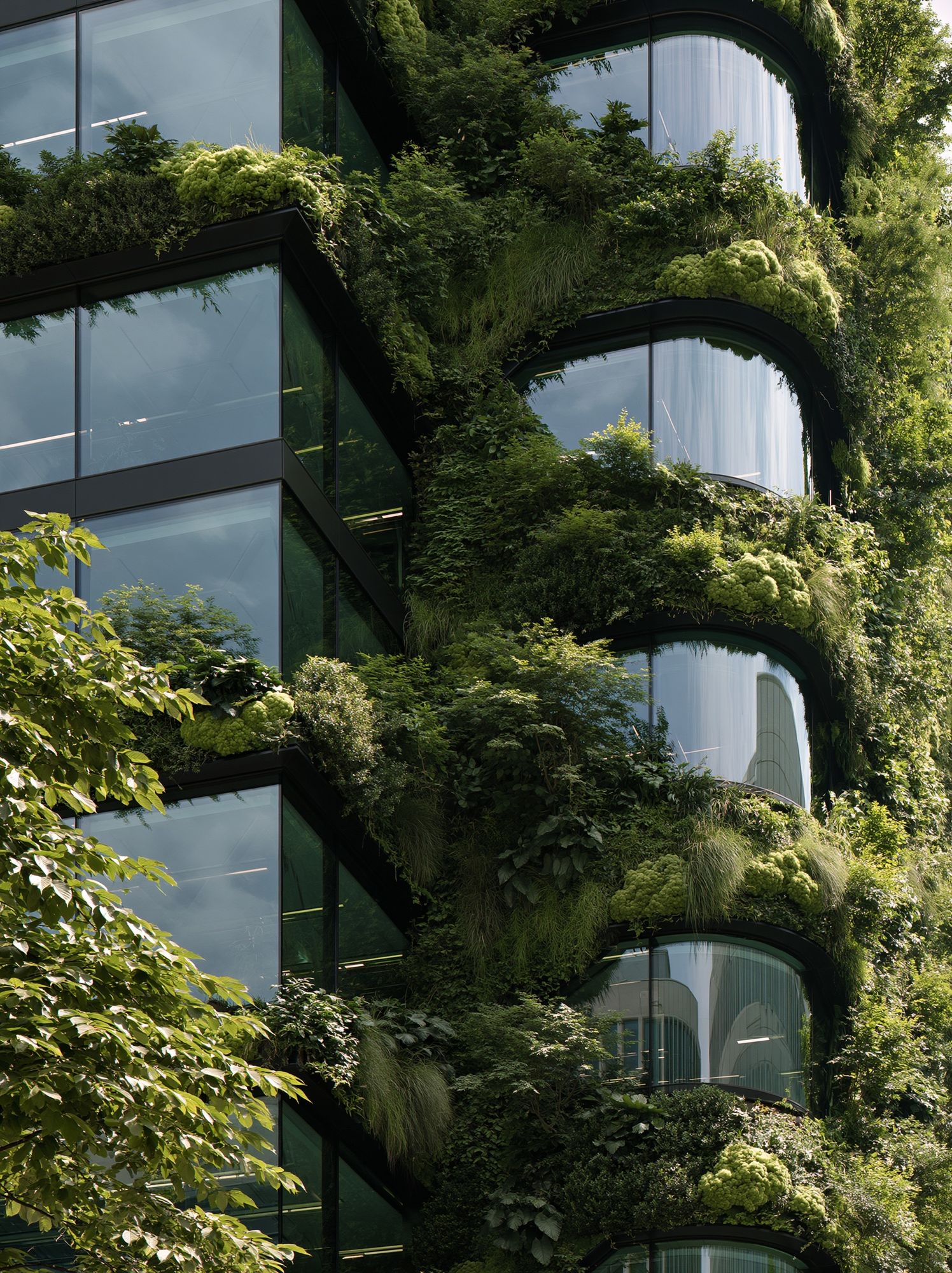 Vertical Garden Facade Photography Poster. poster — photography art