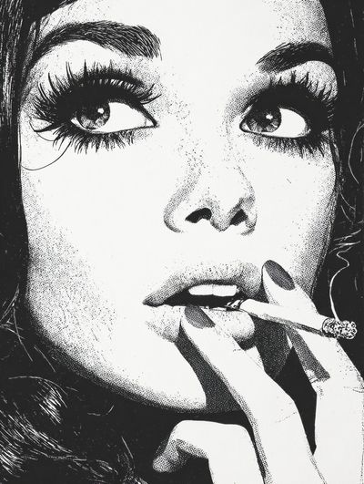Vintage Glamour Portrait Poster. poster print