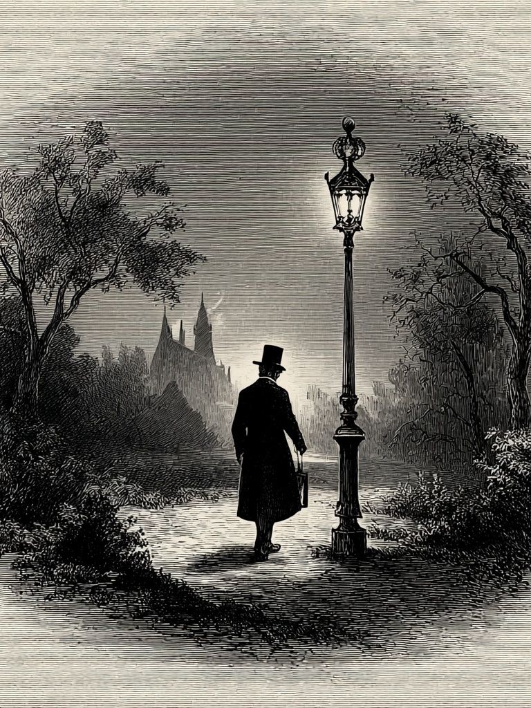 Victorian Gentleman — Vintage Print. poster detail