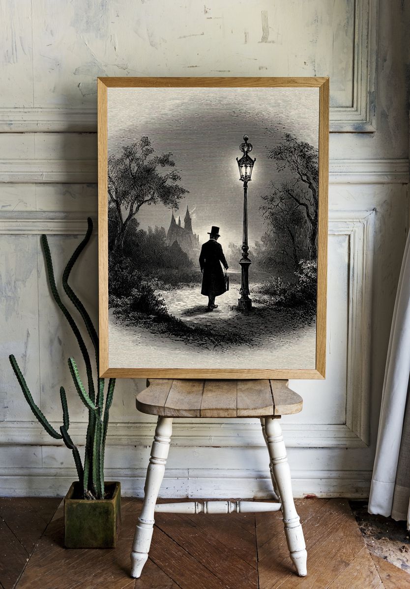 Victorian Gentleman — Vintage Print room preview