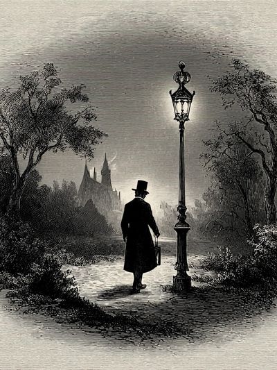 Victorian Gentleman — Vintage Print. poster