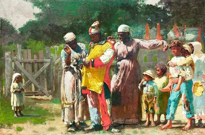 Dressing Carnival (1877) Winslow Homer. poster