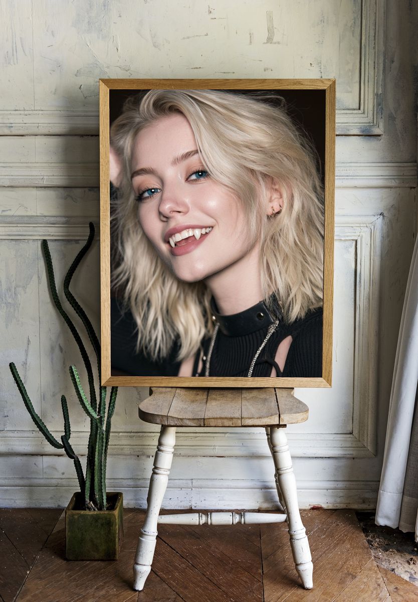 Vampire Glam Portrait Poster. room preview
