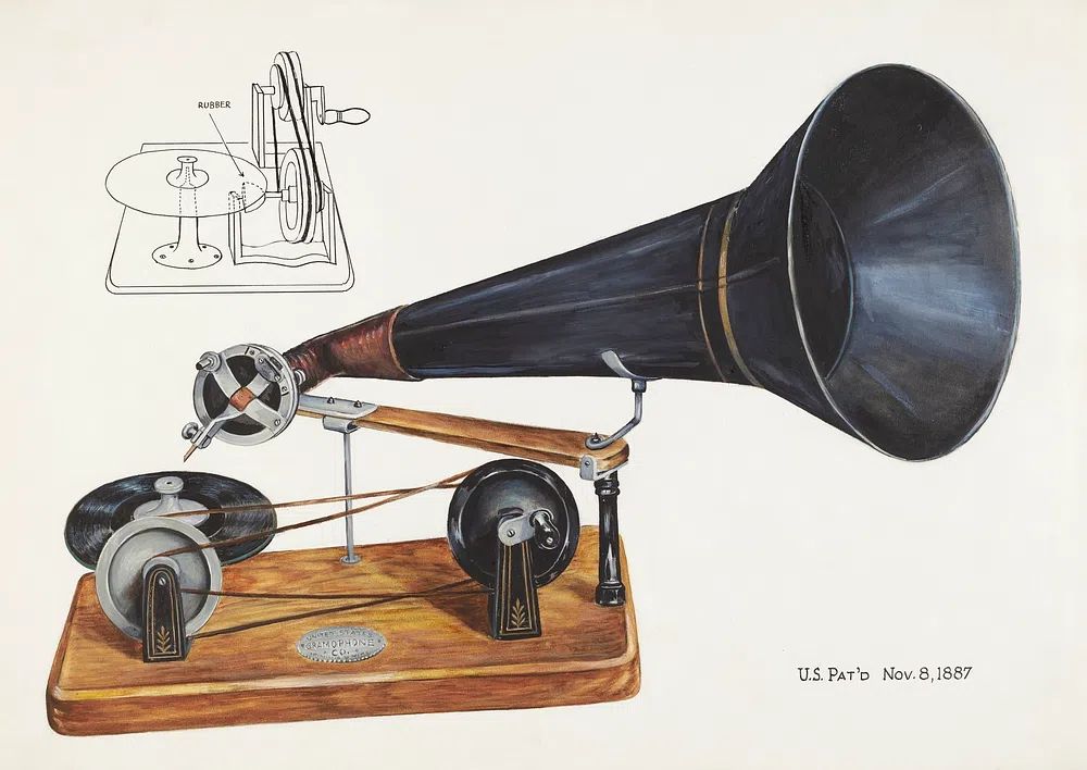 Gramophone (ca. 1937) Charles Bowman. poster detail
