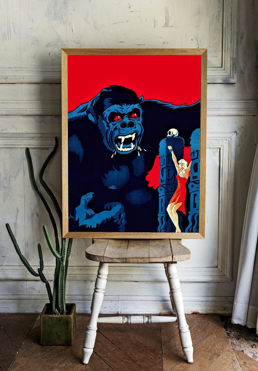 Danish movie poster King Kong. — room view 1