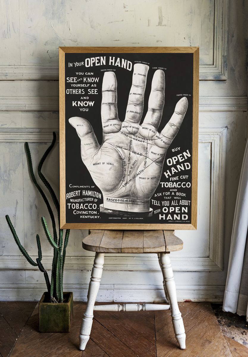 Open Hand — Vintage Print room preview
