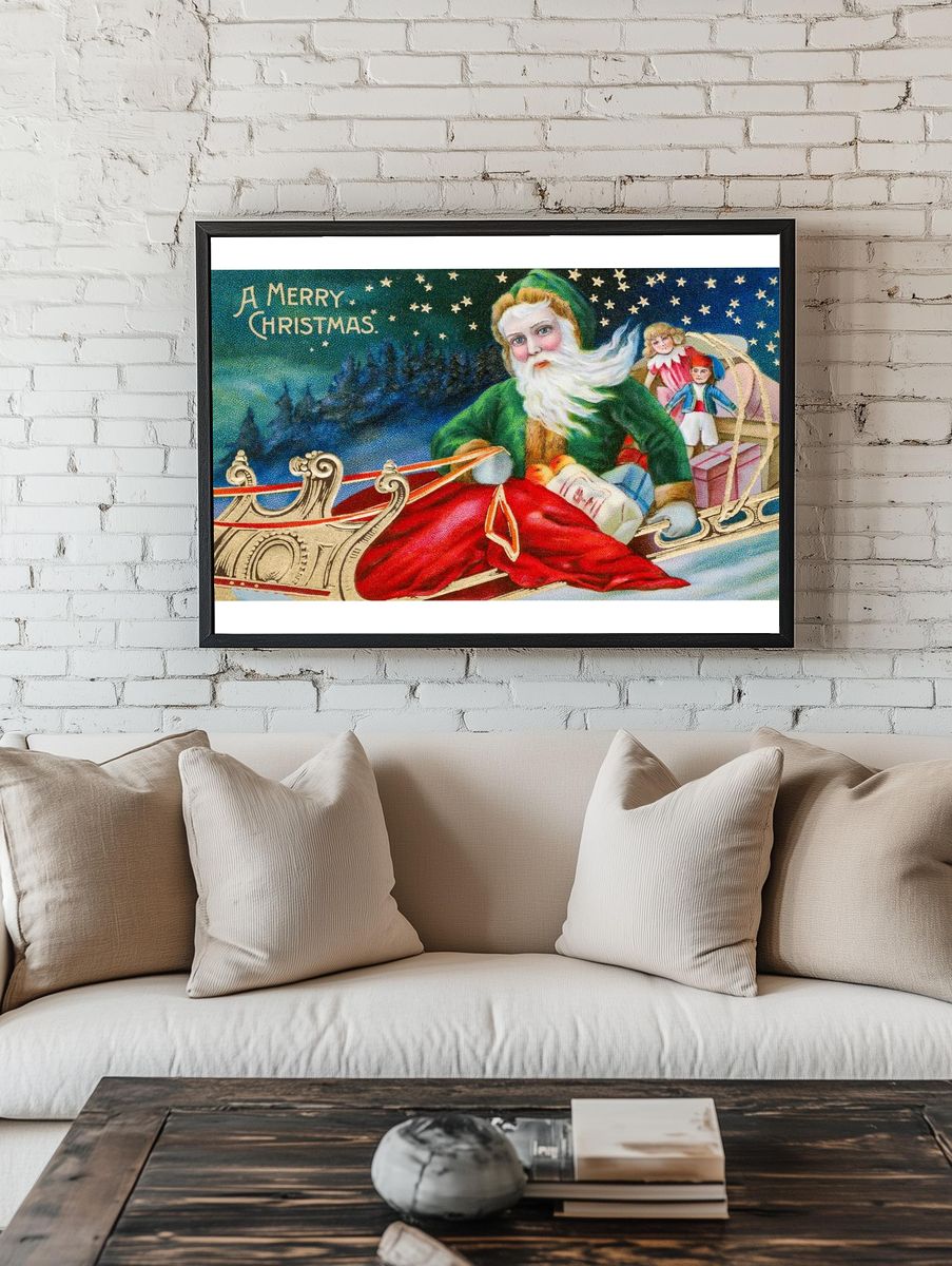 Vintage Christmas Postcard Miriam Ira. room preview