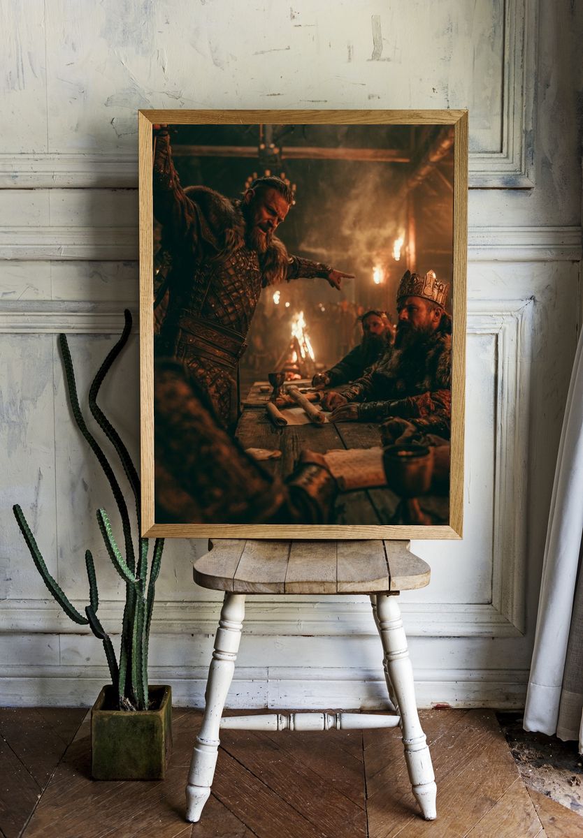 Viking Feast Hall Photography Poster. — room view 1