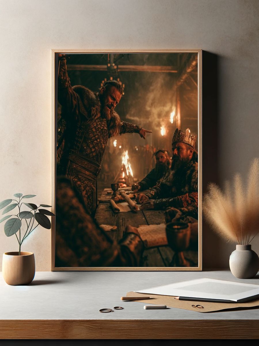 Viking Feast Hall Photography Poster. — room view 2