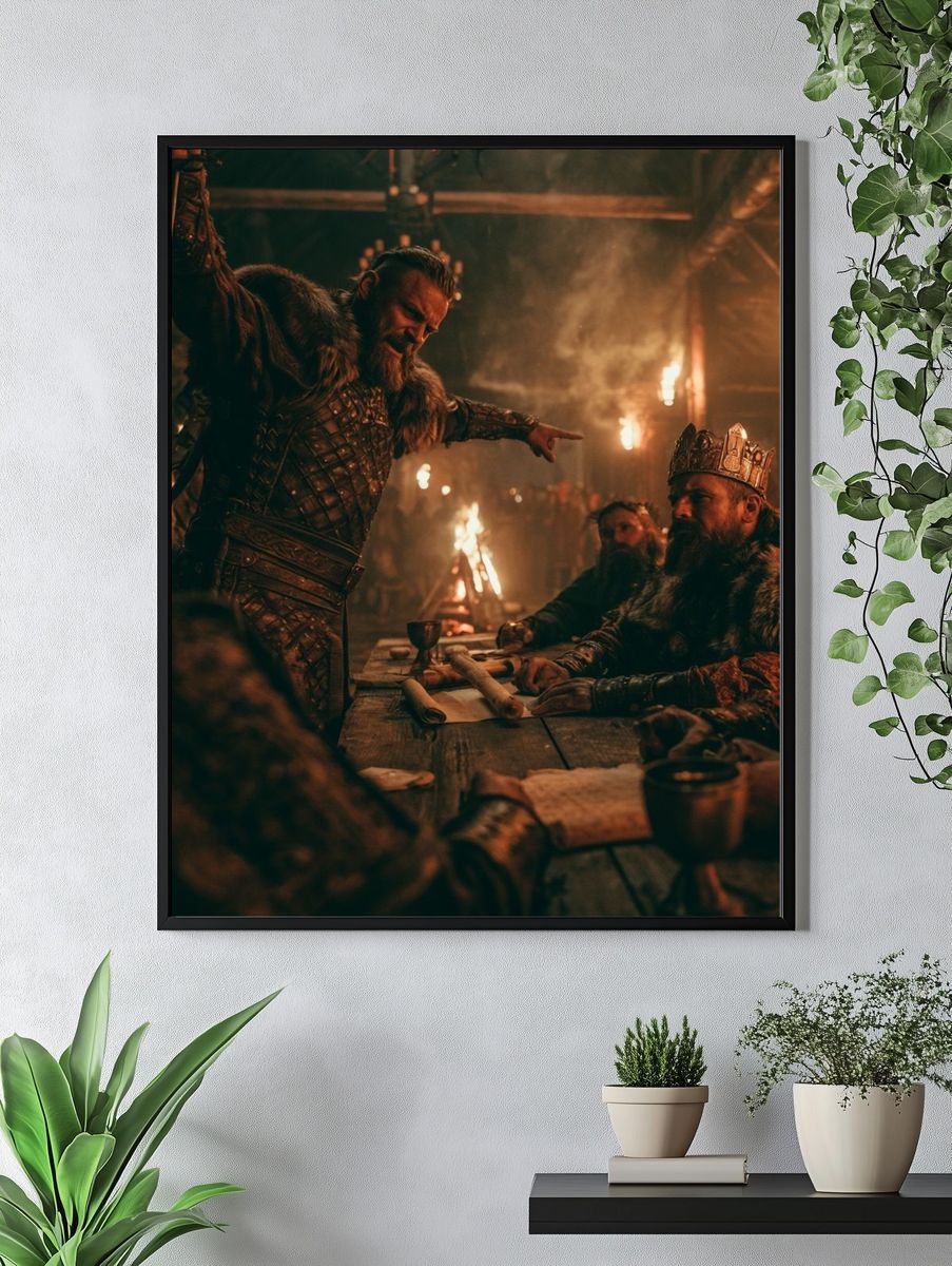 Viking Feast Hall Photography Poster. — room view 4