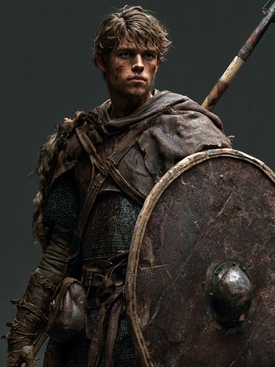 Viking Warrior Portrait Poster. poster