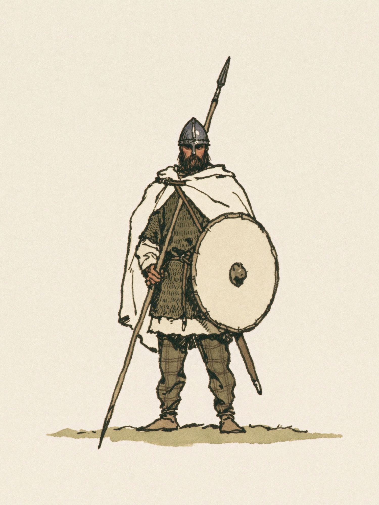 Viking Warrior Illustration Poster. poster detail