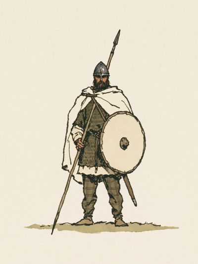 Viking Warrior Illustration Poster. poster
