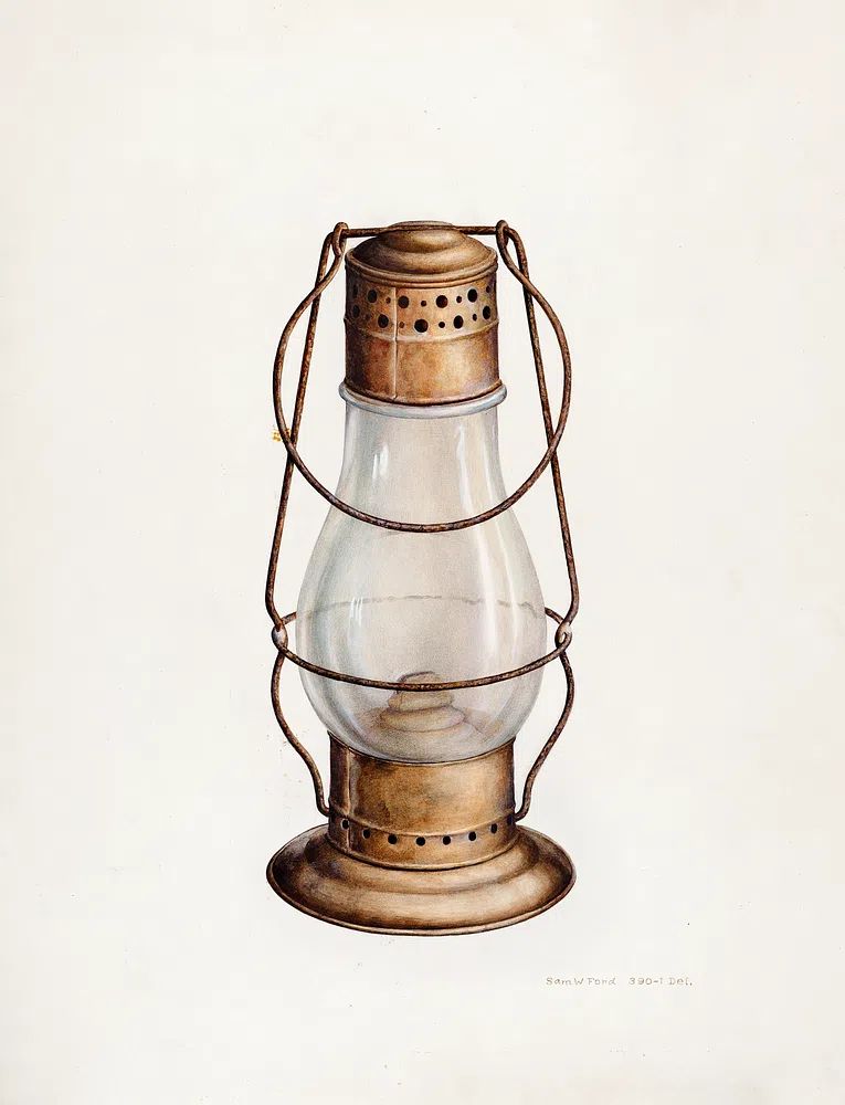 Lantern (ca. 1939) Samuel W. poster — vintage art