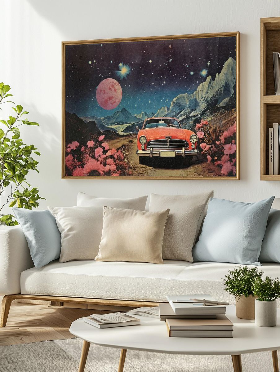 Surreal car space image paper. — room view 2