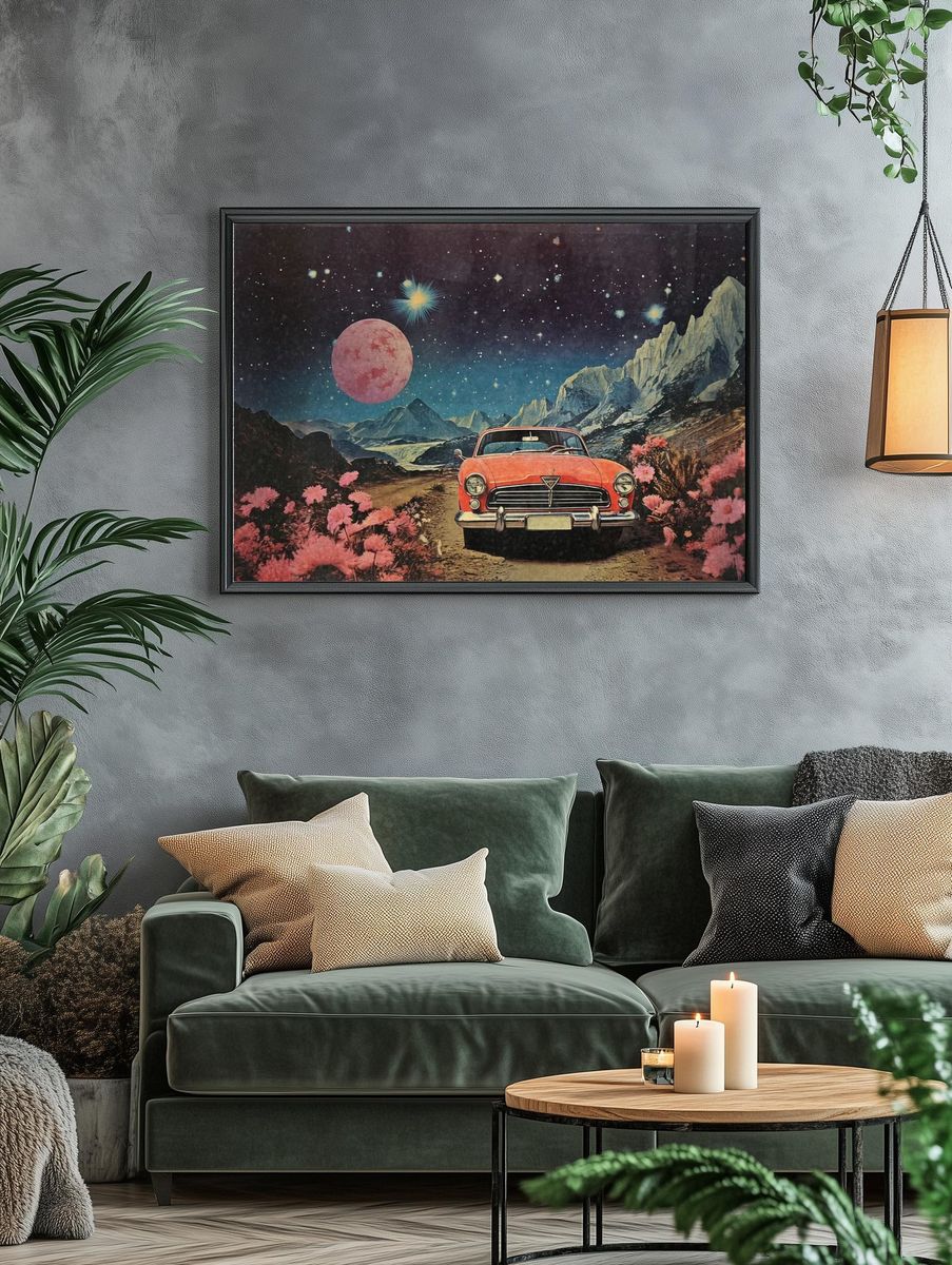 Surreal car space image paper. — room view 4