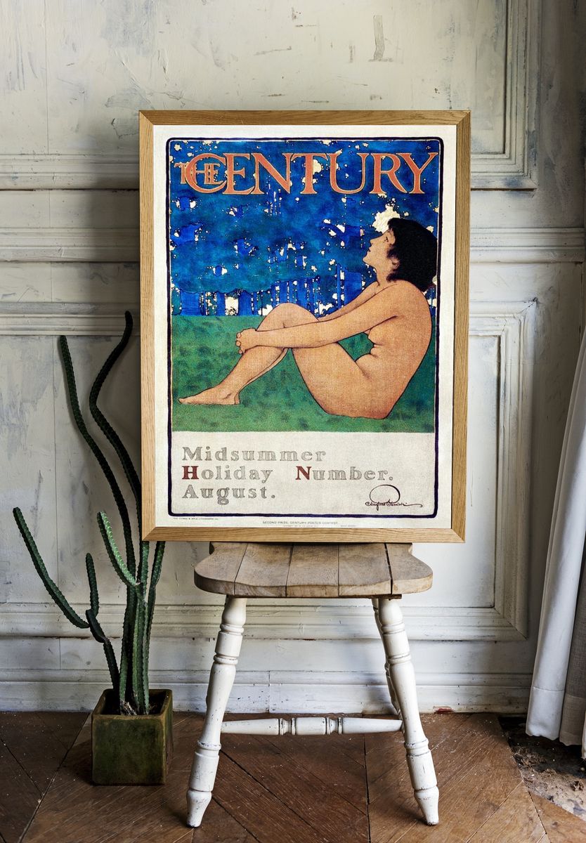 Naked lady vintage poster, Century. — room view 1