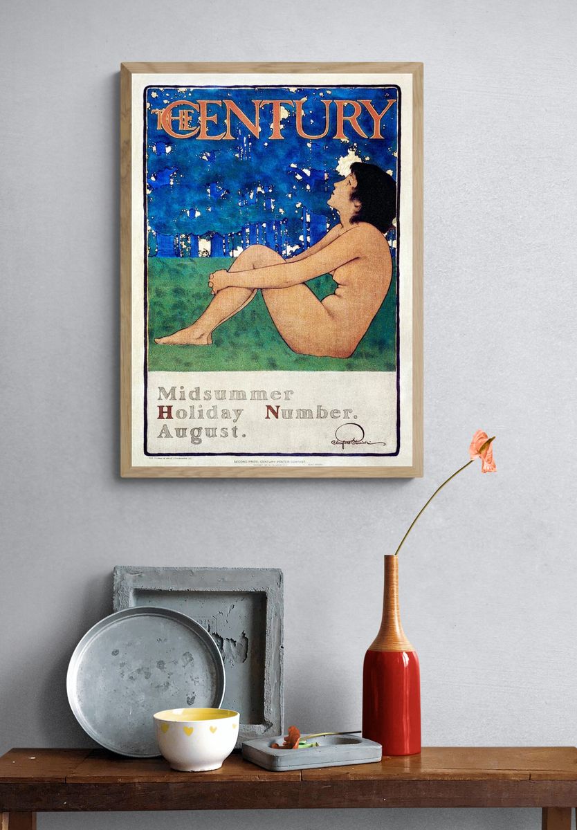 Naked lady vintage poster, Century. — room view 3