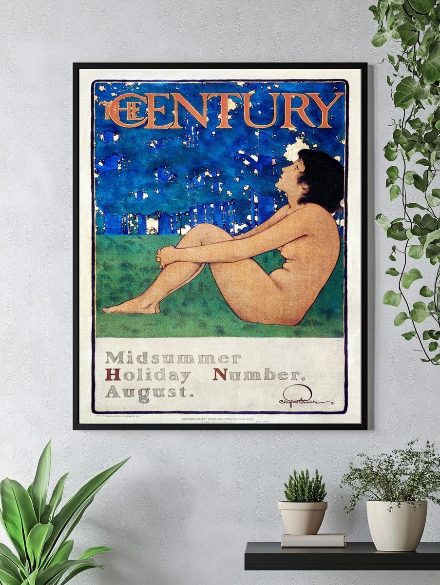 Naked lady vintage poster, Century. — room view 4
