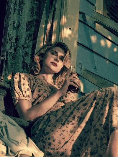 Vintage Woman Portrait Poster. poster