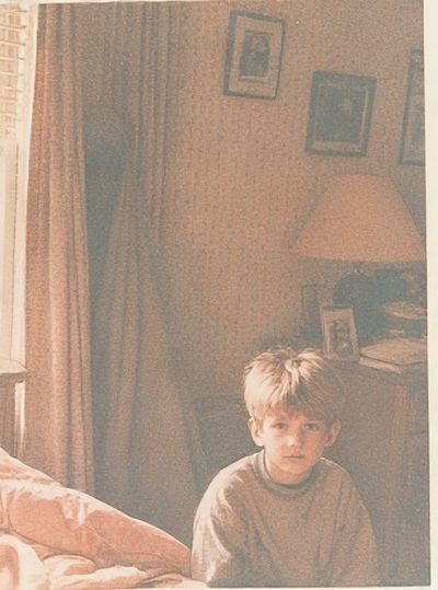Vintage Bedroom Portrait Poster.