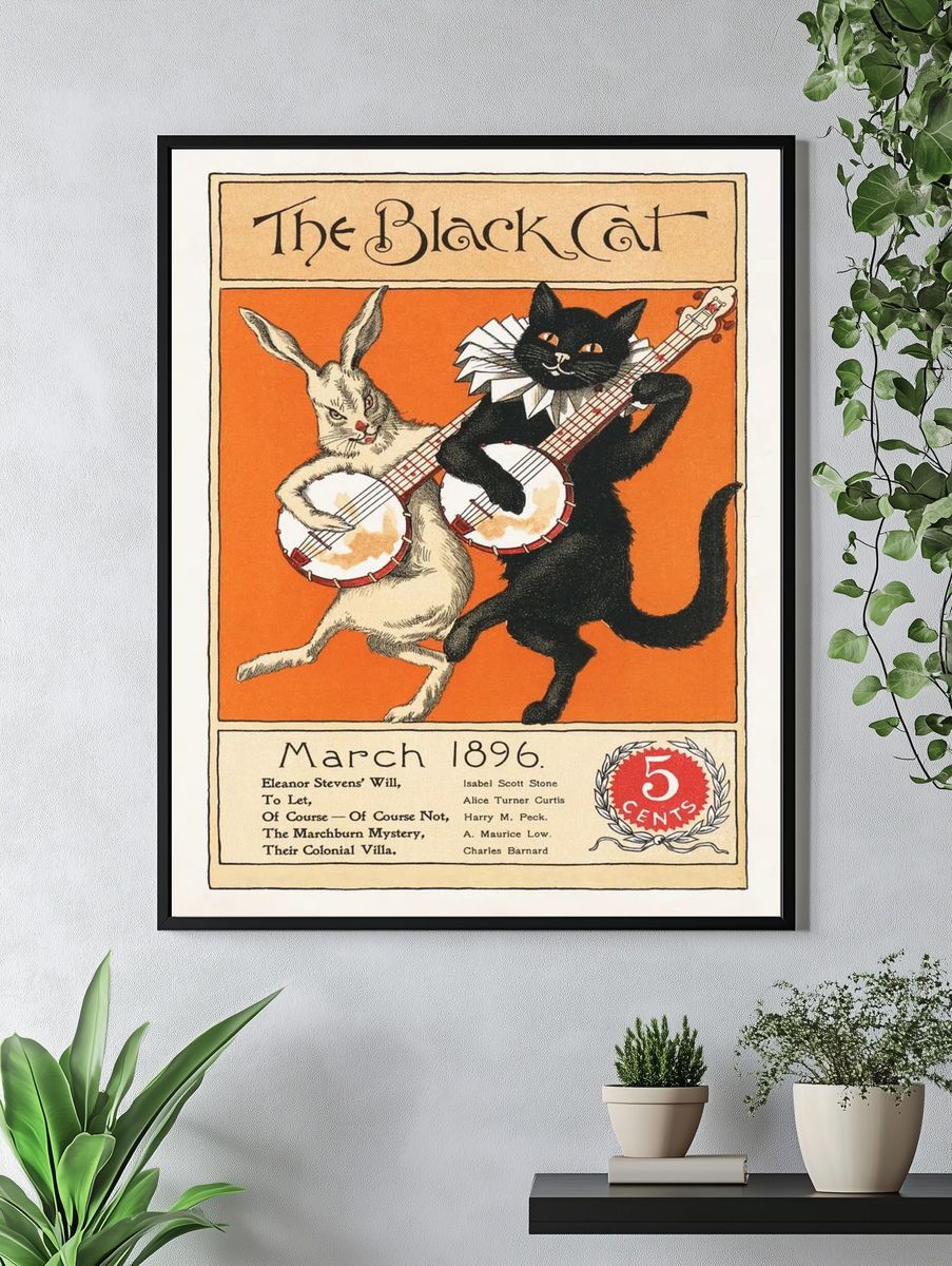 Black Cat, March (1896) chromolithograph. — room view 4