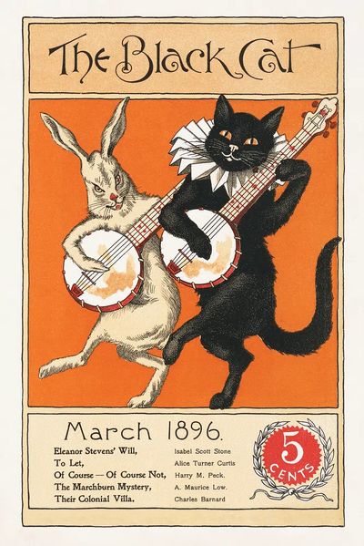 Black Cat, March (1896) chromolithograph.