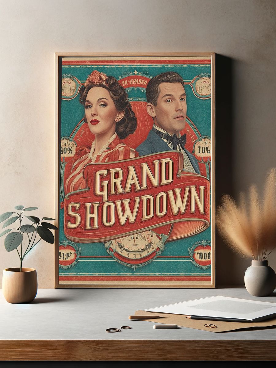 Grand Showdown Vintage Poster. — room view 2