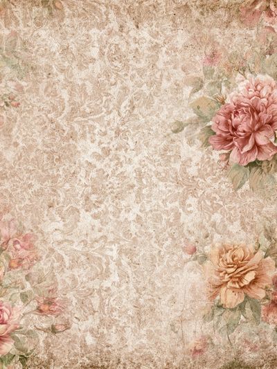 Vintage Floral Damask Poster.