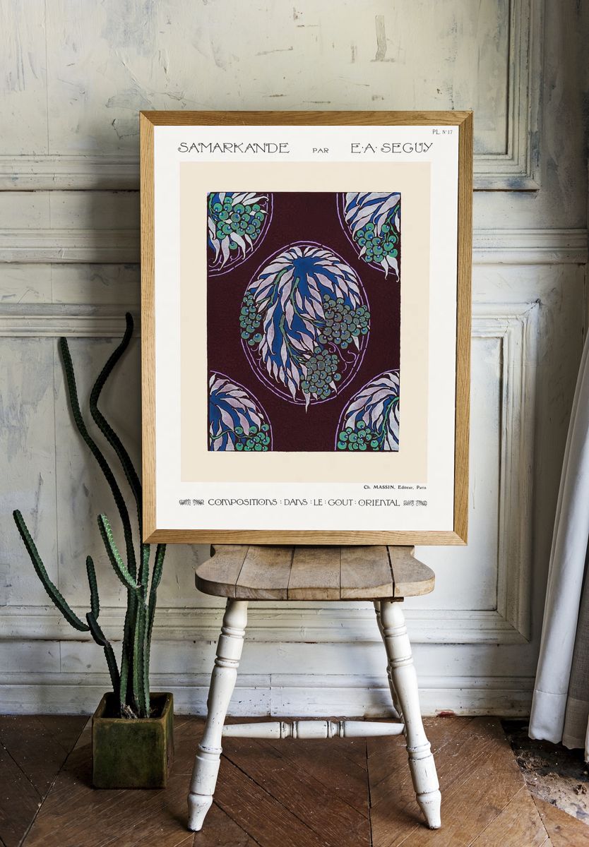 Fruit tree pattern Art Nouveau. — room view 1