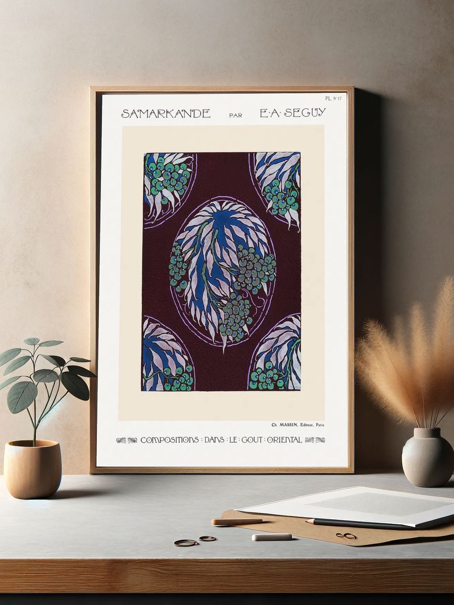 Fruit tree pattern Art Nouveau. — room view 2