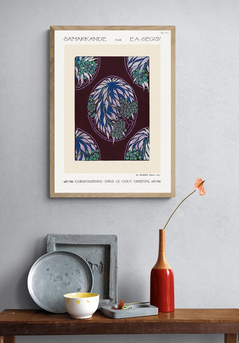 Fruit tree pattern Art Nouveau. — room view 3