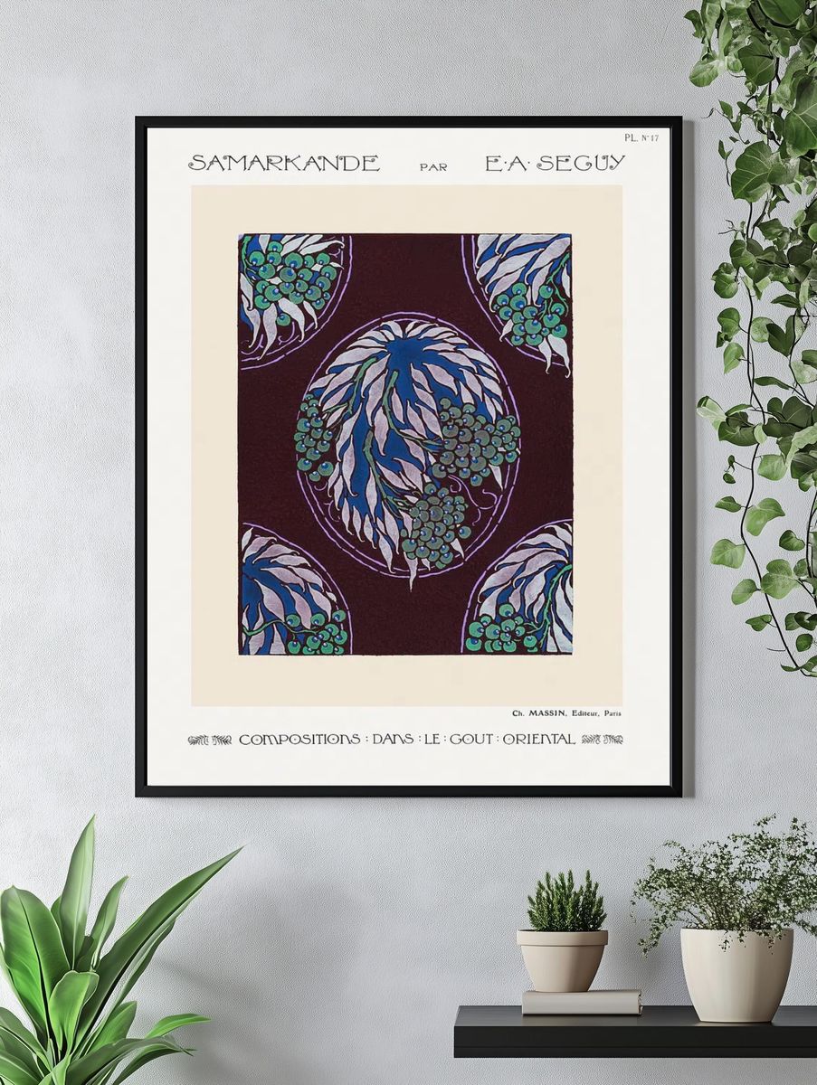 Fruit tree pattern Art Nouveau. — room view 4