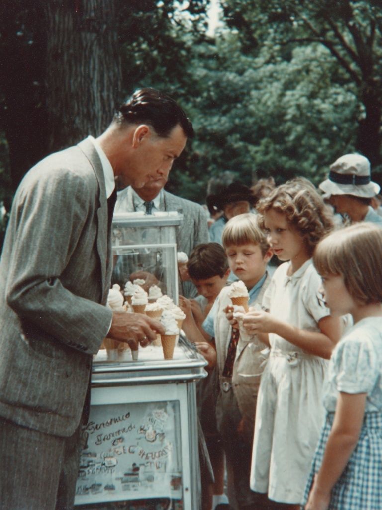 Vintage Ice Cream Stand Poster. poster detail